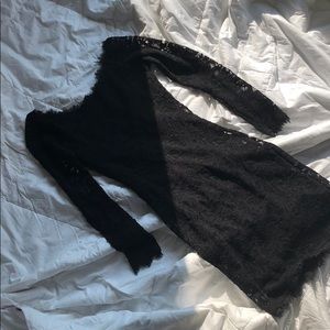 classy black lace dress